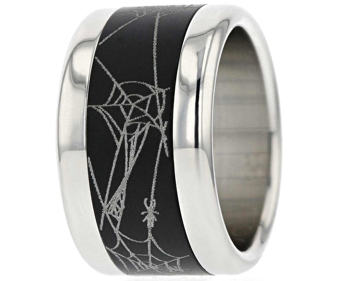 Addon Aluminium Gravé - Addon En Aluminium Noir "Spidermood"