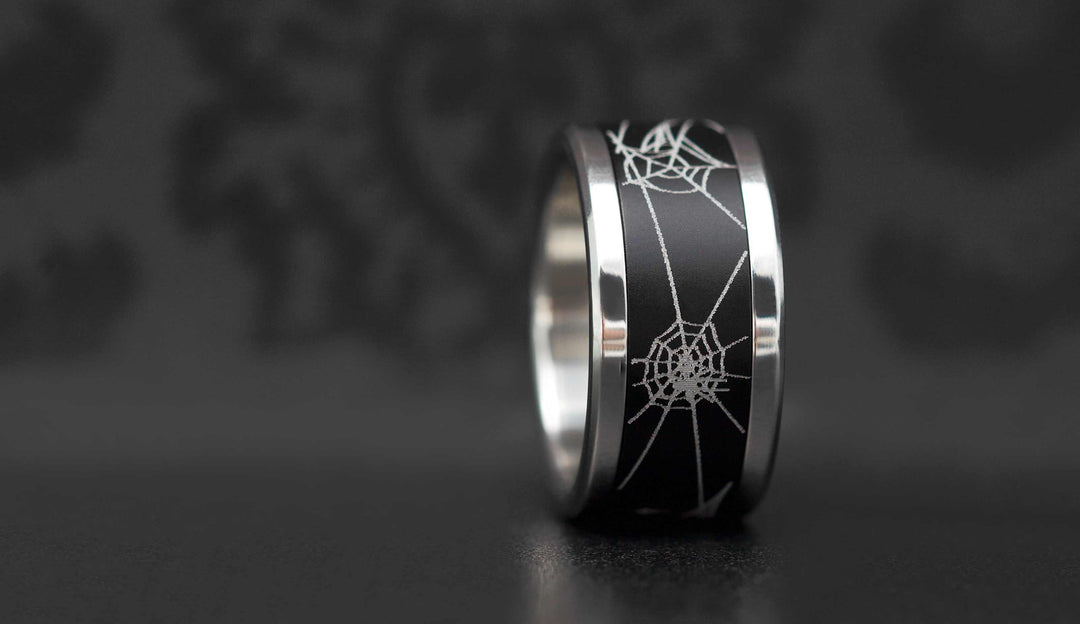Addon Aluminium Gravé - Addon En Aluminium Noir "Spidermood"