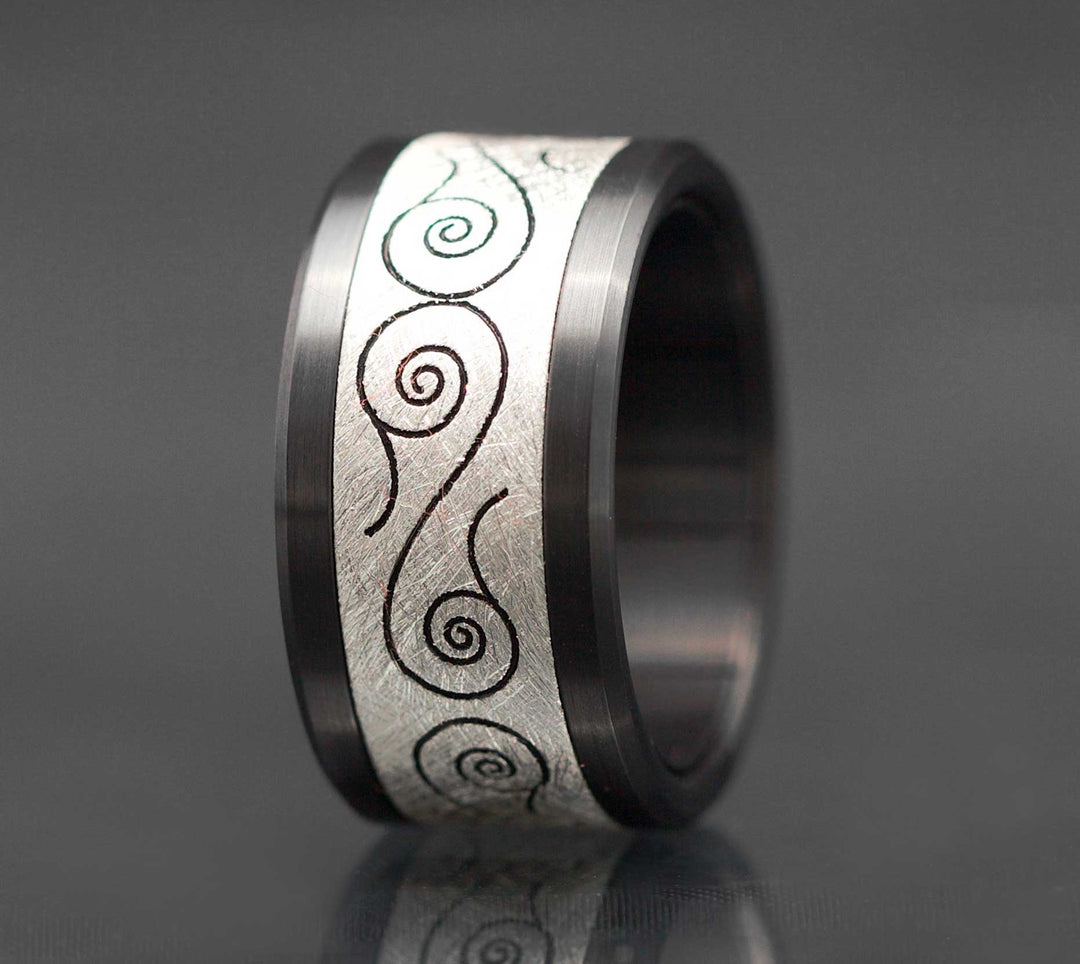 Addon Argent Gravé - Addon Argent Brossé, "entrelaces"