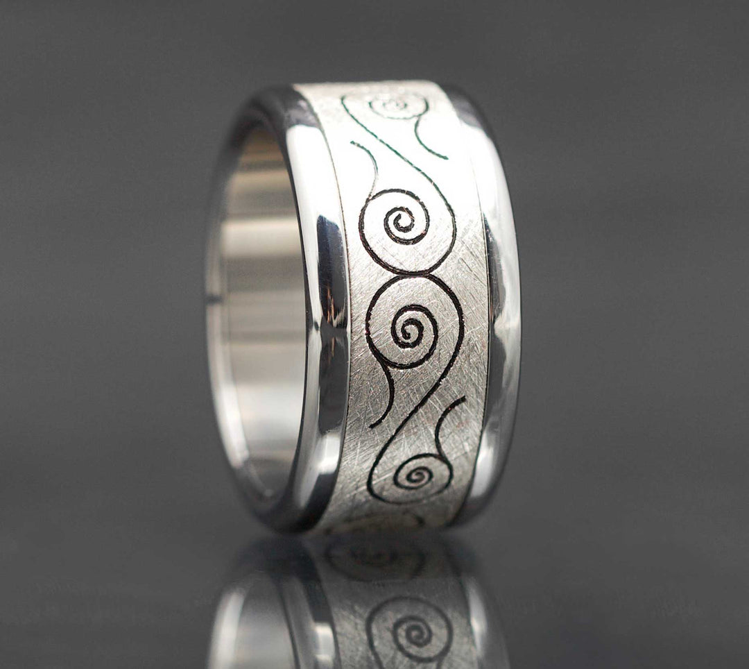 Addon Argent Gravé - Addon Argent Brossé, "entrelaces"