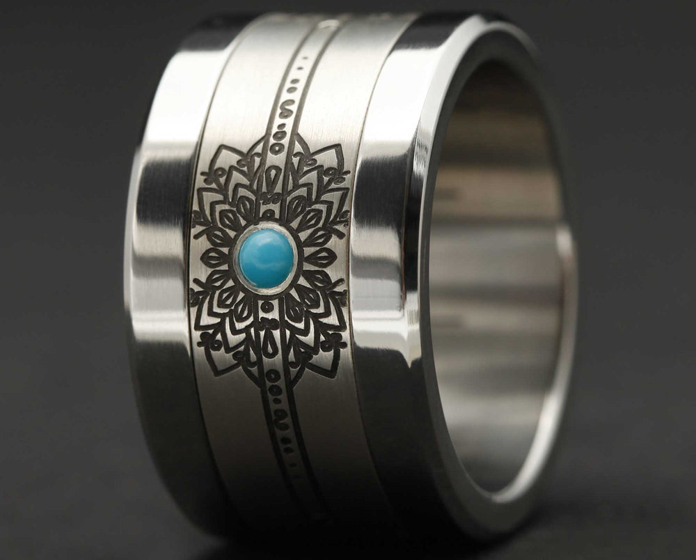 Addon Argent Gravé - Addon Mandala Cabochons