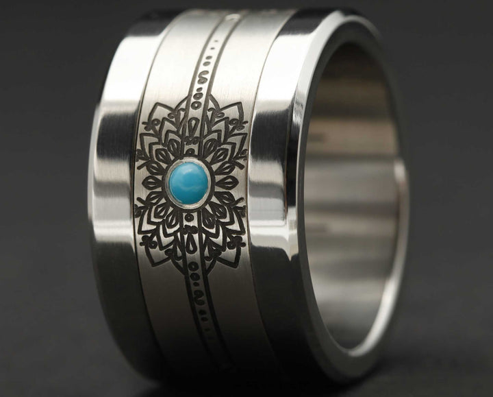 Addon Argent Gravé - Addon Mandala Cabochons