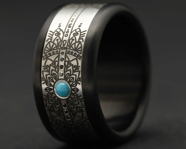 Addon Argent Gravé - Addon Mandala Cabochons