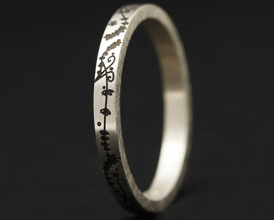 Addon Argent Gravé - Medium Argent Lavendel