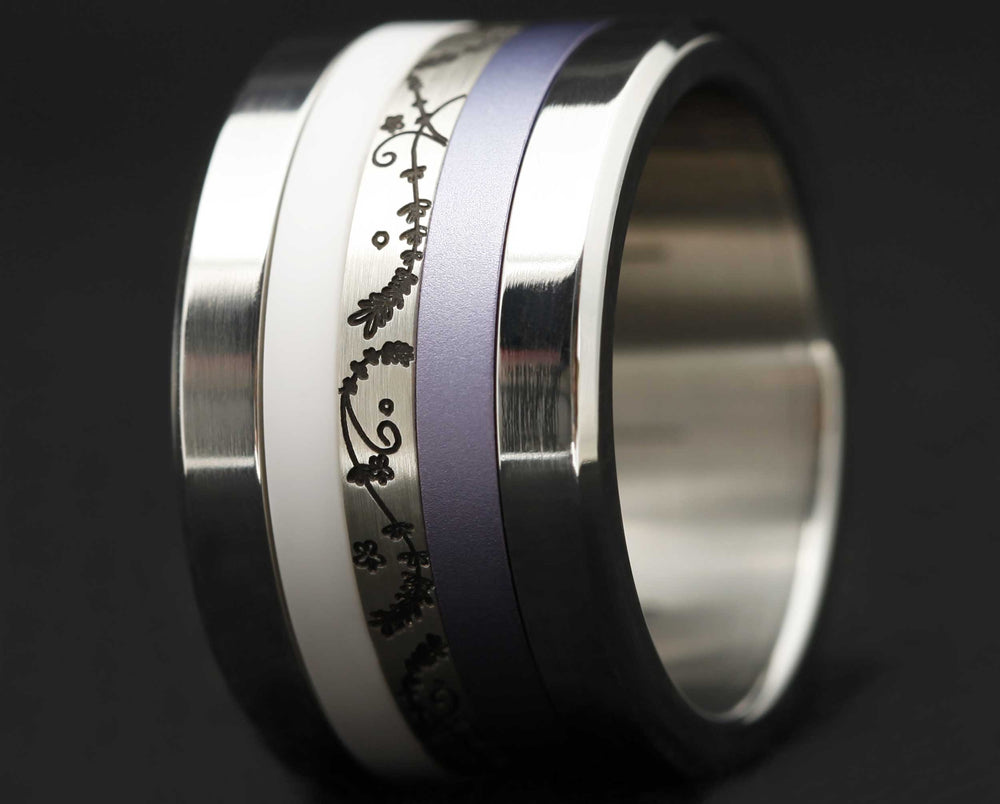Addon Argent Gravé - Medium Argent Lavendel