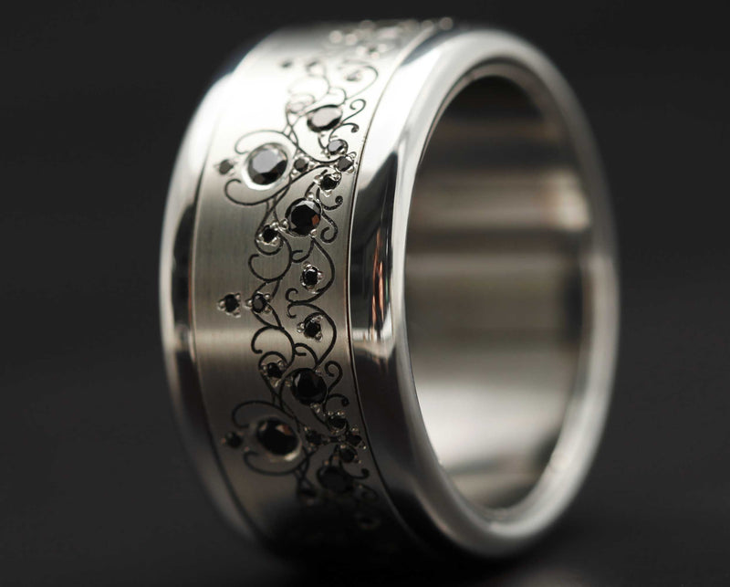Addon Argent Gravé - Queen Black