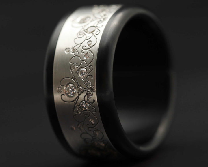 Addon Argent Gravé - Queen White
