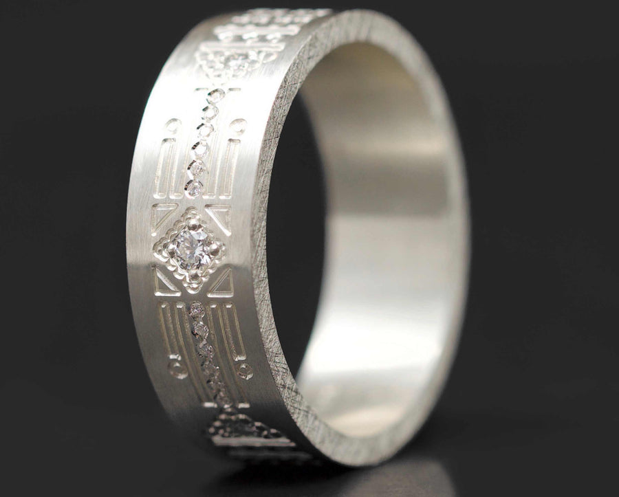 Addon Argent Gravé - Retro Chic White