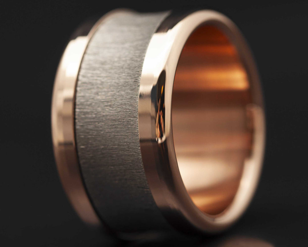 Addon Or - Addon Creusé Drapé En Or Gris 18K