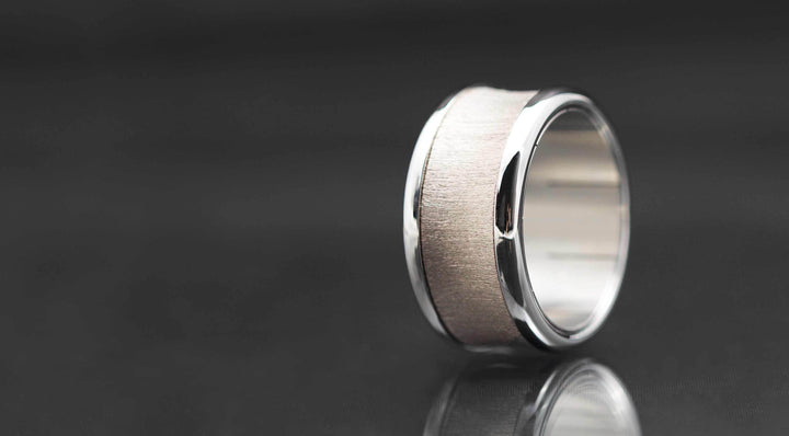 Addon Or - Addon Creusé Drapé En Or Gris 18K