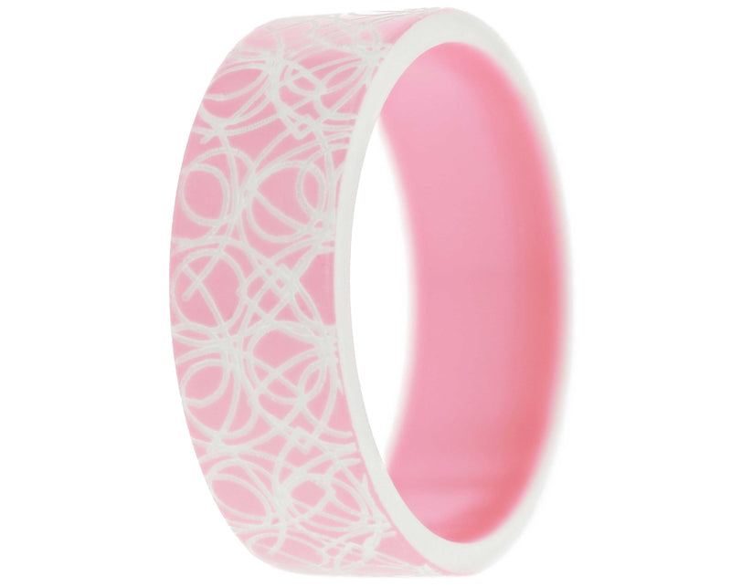 Addon Polymère Gravé - Addon Bozieux Opaque Rose Pastel - Blanc