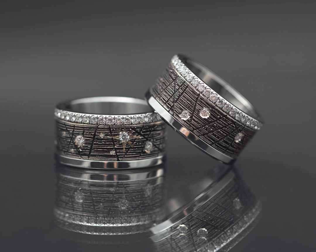 Base small entièrement sertie de diamants 1.6mm sur un côté