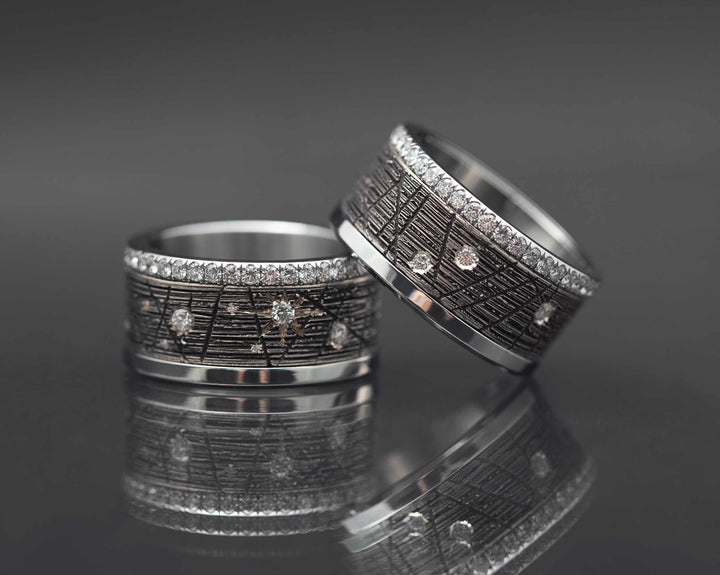 Base small entièrement sertie de diamants 1.6mm sur un côté