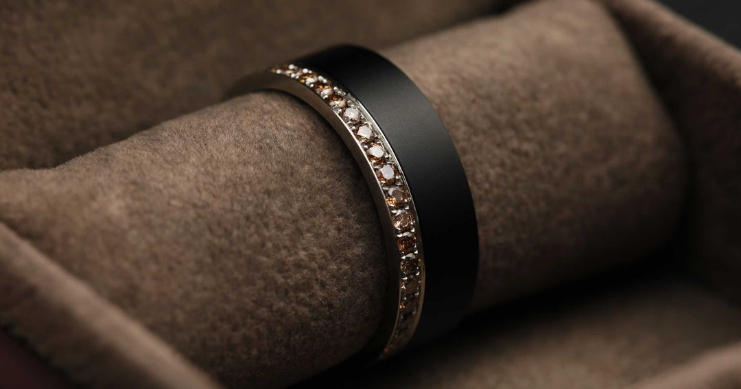Coffret Joaillerie - Diamants bruns et aluminium noir