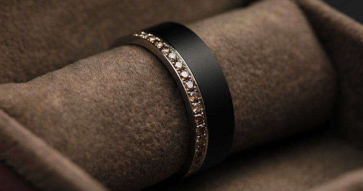 Coffret Joaillerie - Diamants bruns et aluminium noir