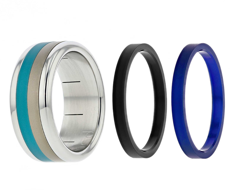 bague mood couleurs interchangeable coffret été