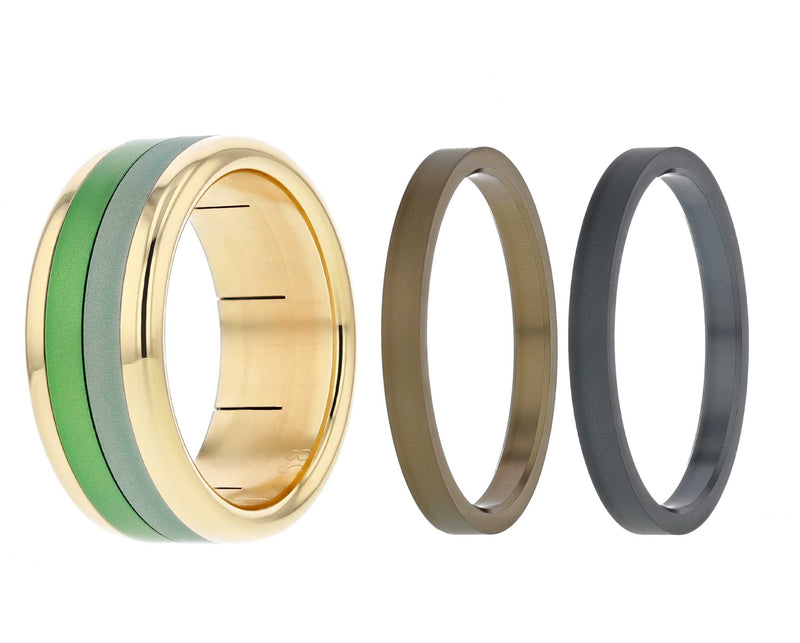 Sommer Ring-Set 2023 mit 4 Farben - Auswechselbarer mood Ring