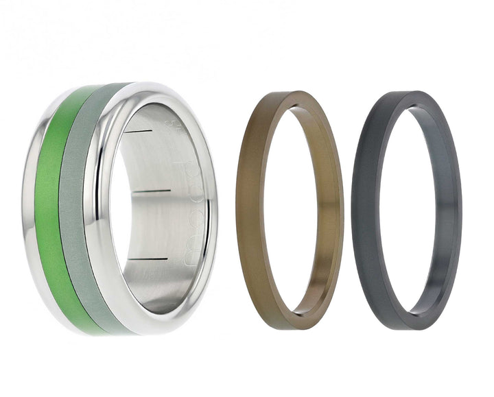 Sommer Ring-Set 2023 mit 4 Farben - Auswechselbarer mood Ring