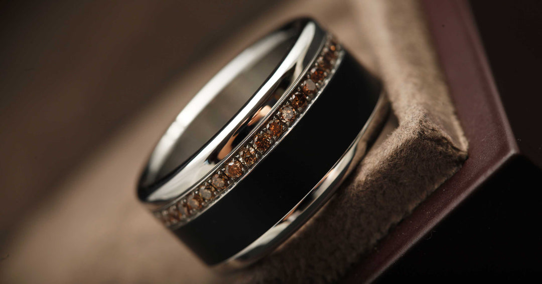 Coffret Joaillerie - Diamants bruns et aluminium noir