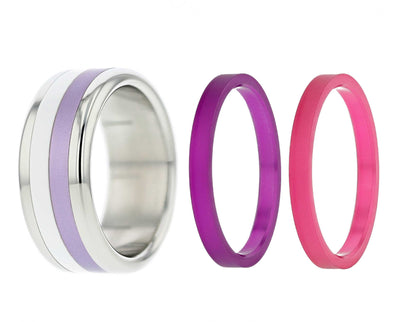 bague mood couleurs interchangeable coffret été