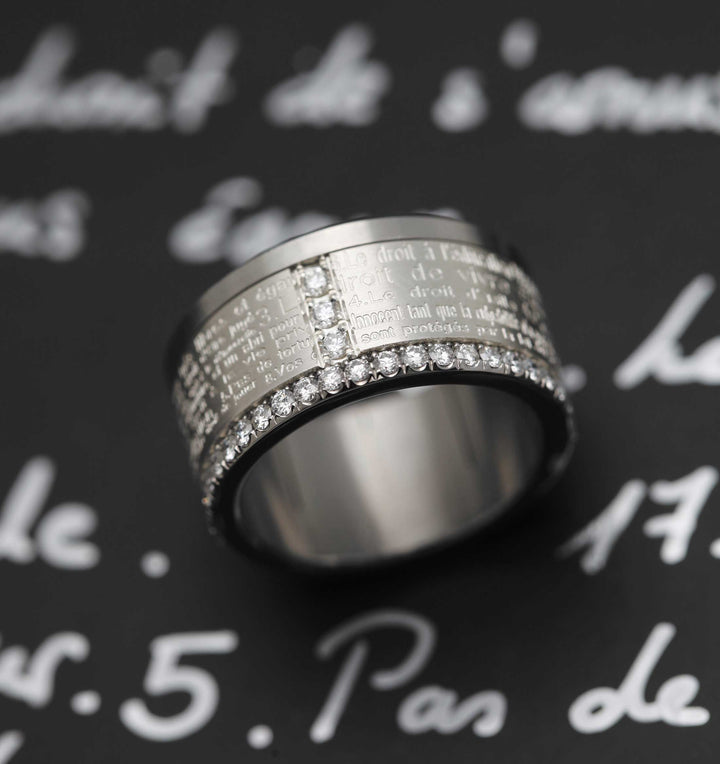 Base small entièrement sertie de diamants 1.9mm sur un côté
