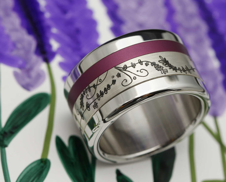 Deux tiers argent Lavendel