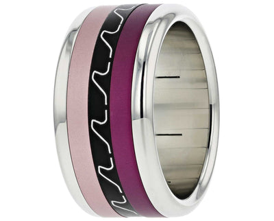 Medium Aluminium Gravé - Infinity Waves Aluminium