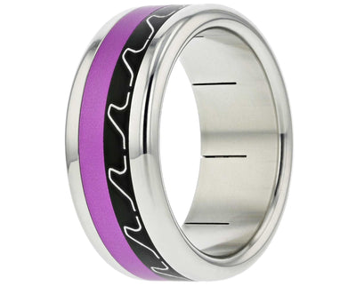 Medium Aluminium Gravé - Infinity Waves Aluminium