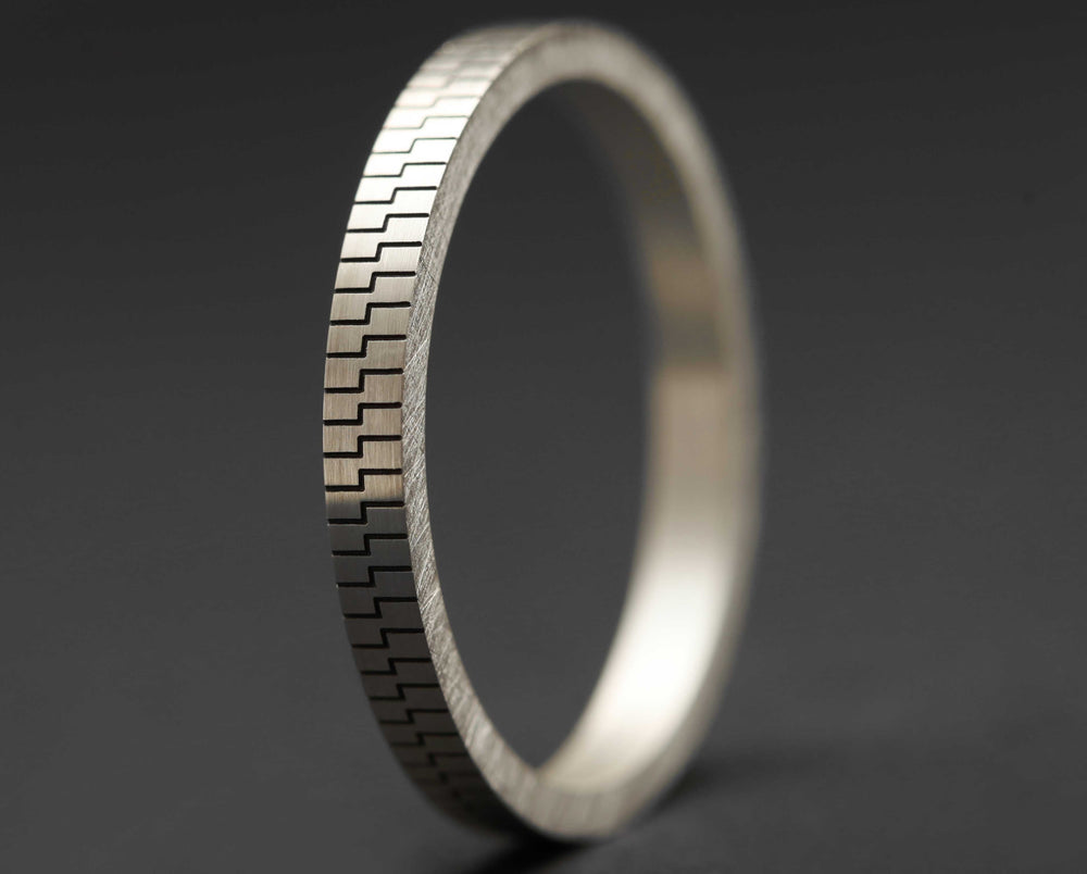 Medium Argent Gravé - Amaya