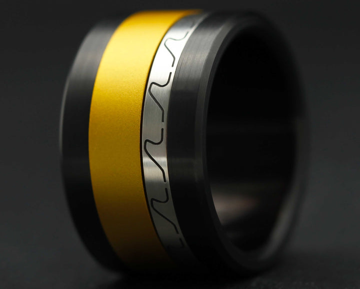 Medium Argent Gravé - Infinity Waves Argent