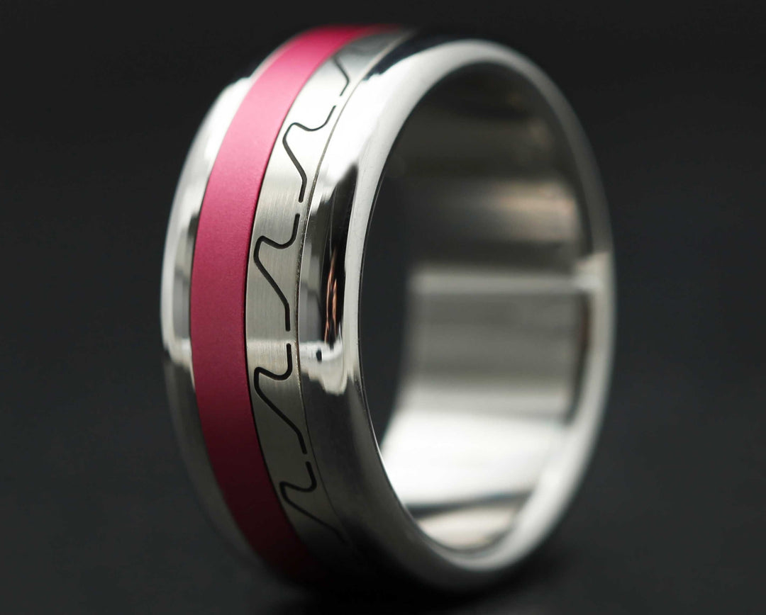 Medium Argent Gravé - Infinity Waves Argent
