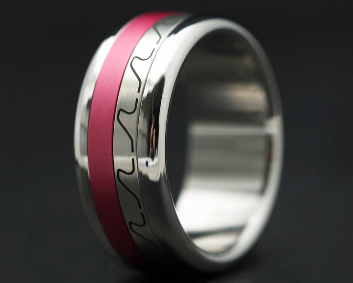 Medium Argent Gravé - Infinity Waves Argent