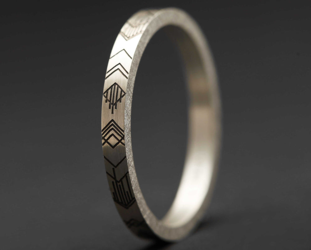 Medium Argent Gravé - Meika
