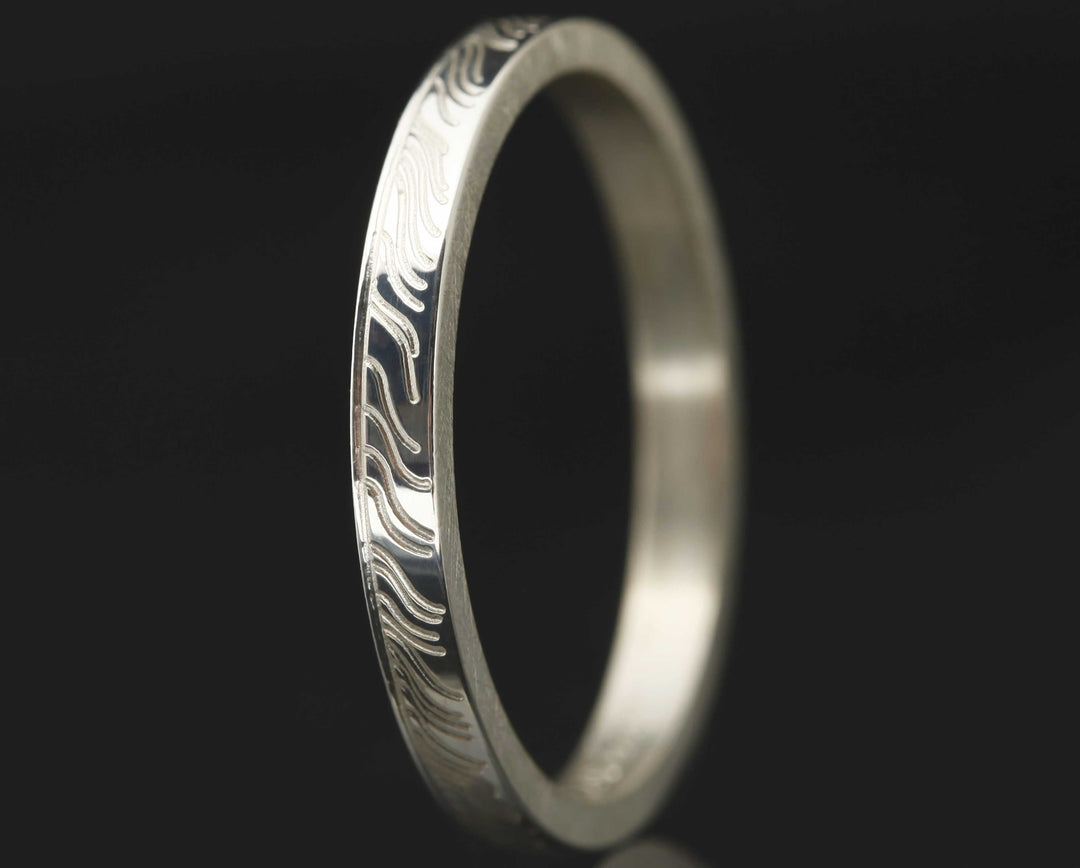 Medium Feather Silber