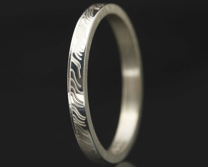 Medium Feather Silber