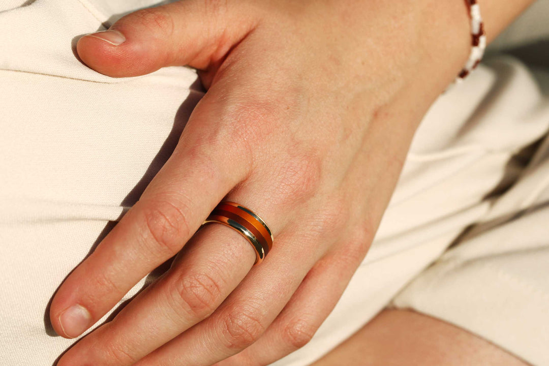 Sommer Ring-Set 2023 mit 4 Farben - Auswechselbarer mood Ring